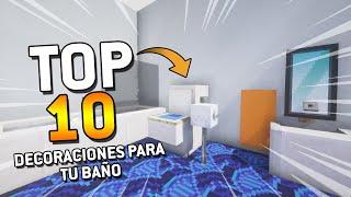 TOP 10 Decoraciones para tu Baño/Lavabo - Minecraft