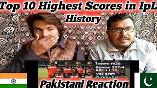 Pakistani Reaction On||Top 10 highest scores in IPL history.