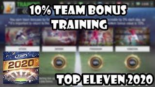 Top Eleven 2020 Bonus Training 10% Team Bonus 10% Daily Bonus