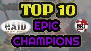 RAID: Shadow Legends Top 10 Epic Champions