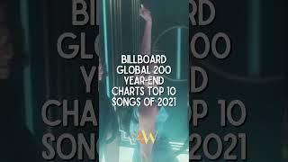 Billboard Global 200 Year-End Charts Top 10 Songs of 2021 #billboard #dualipa #bts #justinbieber