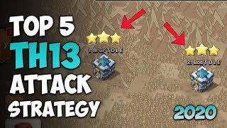 Top 5 Town Hall 13 Attack Strategy!! 3 Star TH13 Base (WAR) - Clash of Clans