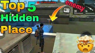 NEW HIDDEN PLACES IN FREE FIRE || TOP 5 HIDDEN PLACE IN FREE FIRE || FREE FIRE HIDDEN PLACE ||