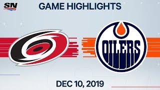 NHL Highlights | Hurricanes vs. Oilers – Dec. 10, 2019