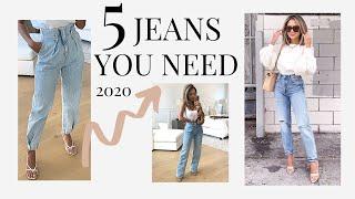 5 Jean Trends You Need Now | 5 Denim Must Haves 2020