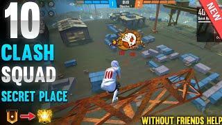 TOP 10 CLASH SQUAD SECRET PLACE IN FREE FIRE TO HEADSHOT | CLASH SQUAD TIPS AND TRICKS IN FREE FIRE