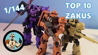 My TOP 10 Favorite 1/144 ZAKUS (HGUC, HG Origin, Robot Spirits) | Jcc2224