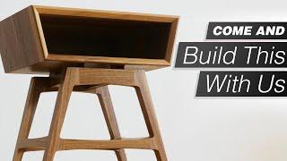 Building A Modern Side Table / Nightstand - Come To Our Shop And Build One With Us!