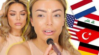 OMG! DOING MY MAKEUP IN 5 LANGUAGES - ARABIC, DUTCH, TURKISH, GERMAN & ENGLISH! - Dilan Sabah