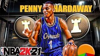 NBA 2K21 6'6 SPEED 99 PENNY HARDAWAY ISO Build / 55 Badges