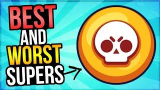 NEW BEST SUPERS Ranked by PROS in Brawl Stars! Best & Worst Supers!