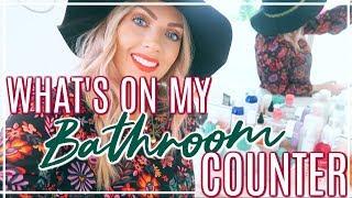 What's On My BATHROOM Counter? | Skincare & Haircare Favorites