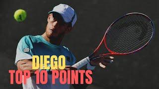 Diego Schwartzman Top 10 Best Shots & Match Point | Diego Schwartzman God Mode Tennis Points