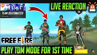 FREE FIRE: PLAY TDM MODE (TEAM DEATHMATCH ) 1ST TIME IN FREE FIRE 