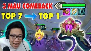 3 MÁU ComeBack Cực Mạnh  Cùng Vel'Koz Level 3 | TOP 7 Lên Thẳng TOP 1 - Đấu Trường Chân Lý