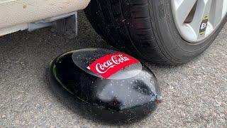 Experiment Car vs Coca Cola in Comdom | Crushing crunchy & soft things by car | Test Ex