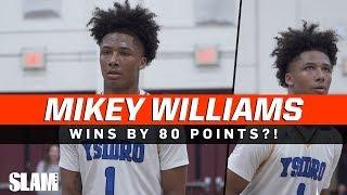 Mikey Williams wins game by 80 POINTS 