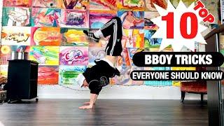 Top 10 Bboy Tricks For Beginners - That Everyone Should Know | Breaking Tutorial |Easy Bboy Tricks|