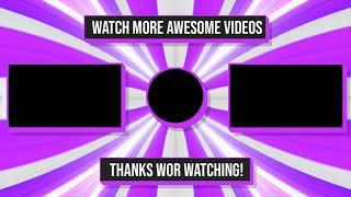 Top outro template no copyright (free to use) | end screen full hd download + no copyright