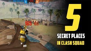 TOP 5 CLASH SQUAD SECRET PLACES FREE FIRE (PART 8)
