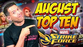 Top 10 FTP Characters in Marvel Strike Force August 2020