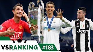 TOP 10 MAIORES VÍTIMAS DE CRISTIANO RONALDO NA CHAMPIONS LEAGUE - VSRANKING