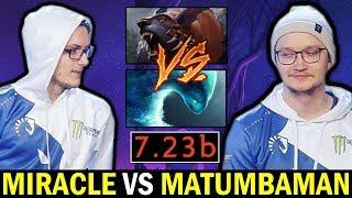 MIRACLE First Time vs MATUMBAMAN in 7.23 New Patch - Who will Carry the Game? Dota 2