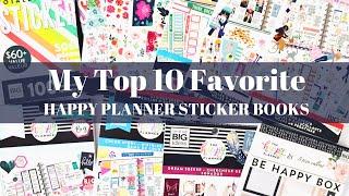 MY TOP 10 FAVORITE HAPPY PLANNER STICKER BOOKS