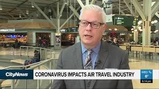 Coronavirus impacts air travel industry