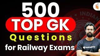 Railway Exam Special | Top 500 GK Questions by Bhunesh Sir | Use Code “BHUNESH10” & Get 10% Off