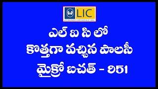 LIC NEW MICRO BACHAT POLICY DETAIL IN TELUGU BY PALLETURI KURRADU