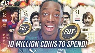 10 MILLION COINS TO SPEND $$$!!! BUYING IF MESSI?! MANNY'S MONEY TEAM #13