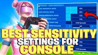 The BEST Sensitivity Settings For Console Fortnite! (Fortnite PS4 + Xbox Settings)
