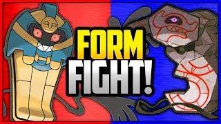 Cofagrigus vs Runerigus Pokémon | Form Fight (Sword & Shield) [4K]