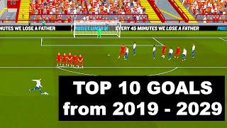 Top 10 Goals from 2019 - 2029 on Football Manager 2020