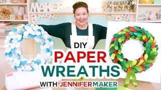 DIY Paper Wreaths for Winter