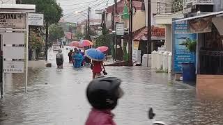 Flood disaster in the new year 2020.