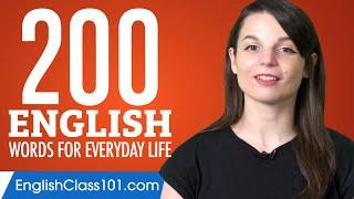 200 English Words for Everyday Life - Basic Vocabulary #10