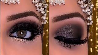 Black Smokey Eye Makeup Look Inspired By kashee's Makeup