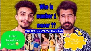 Pakistani Reaction | Top 10 Indion Tiktok Muser Girls | Tiktok India |