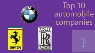 Top 10 car companies in the world 2020 | in Telugu | ~Web