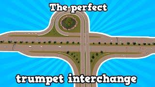 The perfect trumpet interchange [Vanilla Cities: Skylines Build]