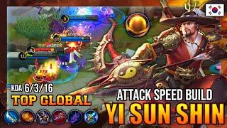 ATTACKSPEED SUPPORT YI SUN SHIN BUILD - TOP GLOBAL YI SUN SHIN [GG]-Mainnya Hebat-7 - MOBILE LEGENDS