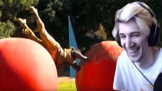 xQc Reacts to Wipeout's Top 10 Moments!