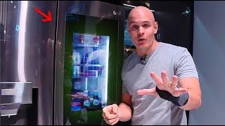 A Transparent OLED TV in a Refrigerator?! - CES 2020!