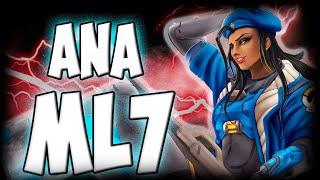 THE MOST INSANE SUPPORT - ML7! ANA GAMEPLAY OVERWATCH SEASON 21 TOP 500