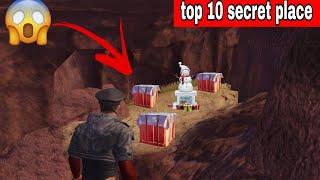 Top 10 secret place in pubg mobile || pubg mobile || secret location in pubg mobile