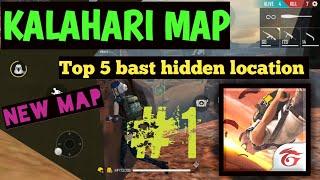 Top 5 hidden place in kalahari map |free fire| [Seacrest location]