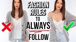 10 Fashion Rules You Should ALWAYS Follow!