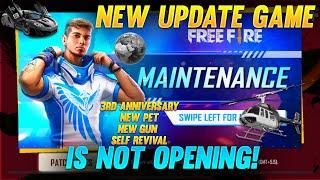 NEW UPDATE GARENA FREE FIRE WHY GAME IS NOT OPEN ? ALOK GIVEAWAY+ CUSTOM